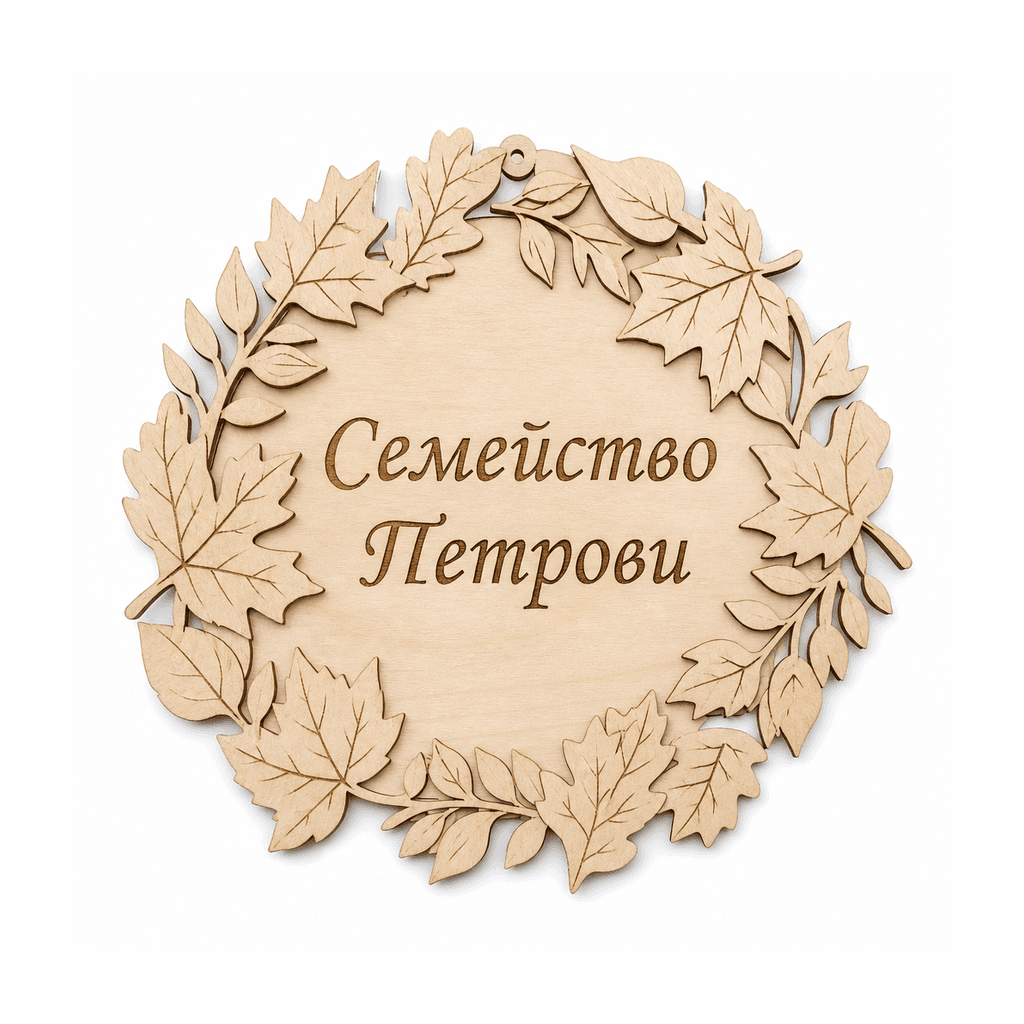 Есенен венец с фамилия